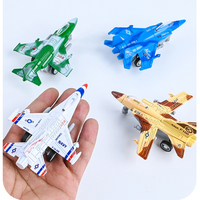 Mini avion de chasse de simulation personnalisé en gros pour enfants Modèle réduit d'avion de rebond en alliage pour garçon