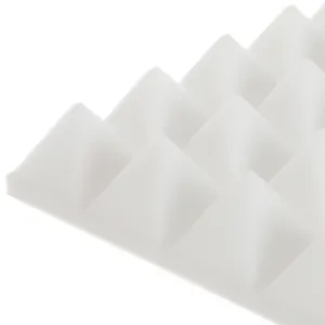 Geluidsabsorptie Melamine Schuim Piramidegolf Of Vlakke Oppervlak Witte En Grijze Ruisreductie En Trillingscontrole