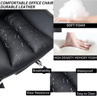 Silla de Oficina de Cuero Estándar para Licitaciones Gubernamentales, Pedidos al por Mayor, Certificación BIFMA EN1335, Logotipo Personalizado, OEM, ODM