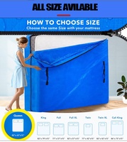 Sac de matelas épais robuste pour déplacer la housse de protection de matelas de lit King avec une forte fermeture à glissière