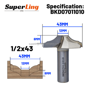 Nhà Máy bán hàng trực tiếp rắn Carbide gỗ đúc cắt khắc cửa tủ bits cho MDF và gỗ cứng - Product Image 5
