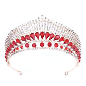 Cheerfeel <span class=keywords><strong>HP411</strong></span> de cristal, venta al por mayor de las mujeres del rhinestone nupcial tiaras de la boda concurso coronas - Product Image 2
