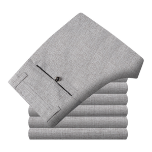<span class=keywords><strong>Pantalon</strong></span> <span class=keywords><strong>en</strong></span> <span class=keywords><strong>lin</strong></span> décontracté d'été <span class=keywords><strong>pour</strong></span> <span class=keywords><strong>homme</strong></span>, léger et ample, <span class=keywords><strong>pour</strong></span> hommes d'âge moyen, avec taille mi-haute et devant plat - Product Image 4