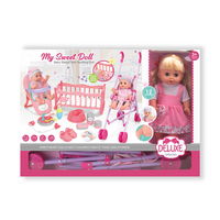 Nuevo Juego de Muñecas de Vinilo Realistas de 14 Pulgadas, Muñeca Reborn de Cuerpo Completo, Juguetes Educativos para Niñas