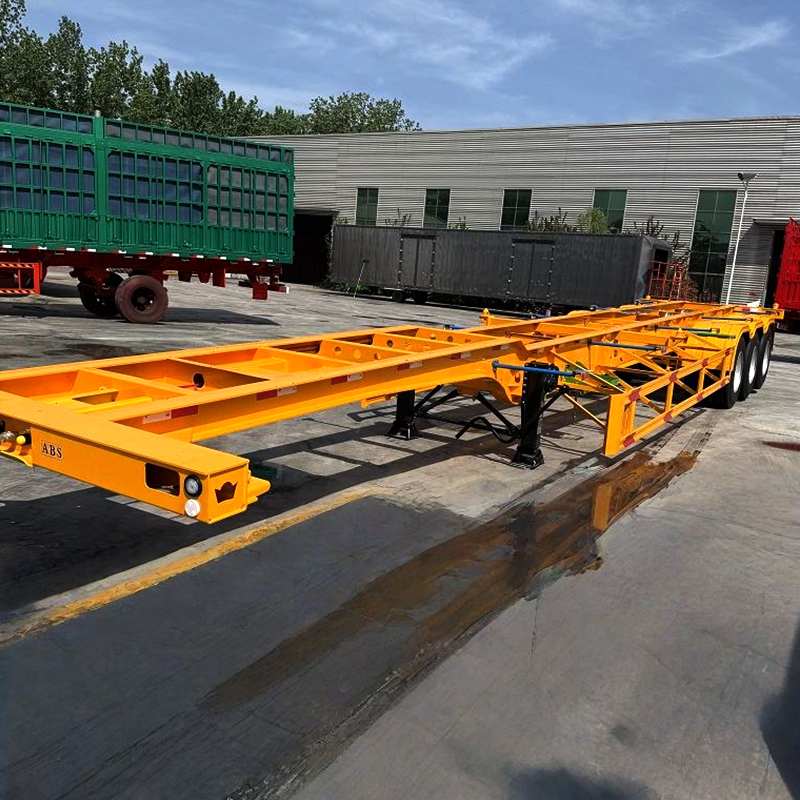 JOZOTG 3 Axle Gooseneck Skeleton Truck