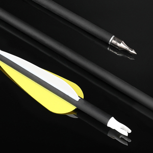Chất Lượng Cao Hỗn Hợp Carbon Mũi Tên 500 Cột Sống Cho Bên Ngoài Thể Thao Chụp Màu Đen/Màu Vàng Lông Cho <span class=keywords><strong>Bow</strong></span> - Product Image 1
