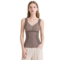 Débardeur Thermique Sans Coutures en Velours Allemand pour Femme – Gilet Rembourré Chaud d'Hiver, Sous-vêtement Thermique Ajusté