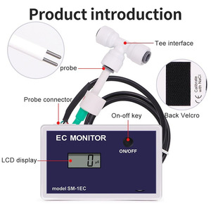 SM-1EC Single <strong>Probe</strong> EC Meter Digital <strong>Electrical</strong> Conductivity Monitor Online Water Quality <strong>Tester</strong> for Water Filtration System - Product Image 5