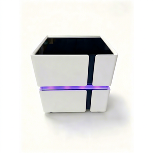 Wireless Charger Smart Nightstand | Touch RGB Running Light, Bluetooth <b>Speaker</b> <b>USB</b> Port, Password Lock Bedside Cabinet - Product Image 1