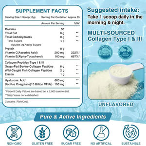 Grosir OEM 350g protein Vital Bovine ikan laut hidrolisasi Multi kolagen suplemen bubuk untuk pemutih kulit - Product Image 6