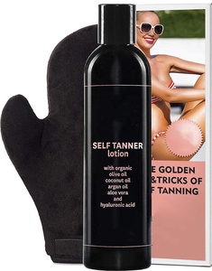 Etiqueta privada, bronceador sin sol, hidratante, nutritivo, suave, bronceador oscuro, crema de loción corporal autobronceadora para la piel - Product Image 1