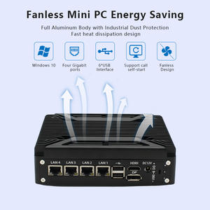 Pequeño ordenador de oficina Mini PC J6412/N100 DDR4 M.2 6 * USB 2 * RJ45 interior WIFI y Bluetooth aleación de aluminio estudio Mini PC - Product Image 5