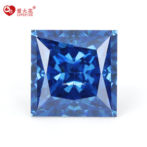 Zirconia Cubica Sintetica 5A+ 4K Taglio Ghiaccio Frantumato Blu Zaffiro Acquamarina Blu <span class=keywords><strong>Mare</strong></span> Reale 4*4mm-10*10mm - Product Image 4