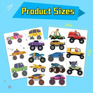 <span class=keywords><strong>Monster</strong></span> Trucks Tatuaje temporal para niños, 10 hojas <span class=keywords><strong>Monster</strong></span> Truck Tattoos para niños Party Favors, Goodie Bags Stuffers - Product Image 6