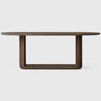 Ensemble de salle à manger moderne 7 pièces, table et fauteuils en bois et tissu durables et écologiques pour la maison, l'hôtel, l'appartement, la cour