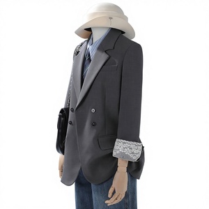 Manteau Oversize Tendance Automne/Hiver 2025 Style Coréen Décontracté Ample Haut de Gamme pour Femme à Double Boutonnage - Product Image 1