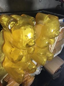 Store Promotional Visual Merchandising Transparent Resin <strong>Gummy</strong> <strong>Bear</strong> <strong>Statue</strong> - Product Image 6