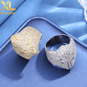 Hip Hop Custom 925 Sterling <b>Silver</b> Moissanite <b>Cross</b> Jewelry Retro Men'S <b>Ring</b> - Product Image 5