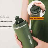 Cangkir Kopi Insulasi Portabel 500ml Set Cangkir Termos Stainless Steel Botol Air Vakum Mug Teh Kantor Hadiah Bisnis