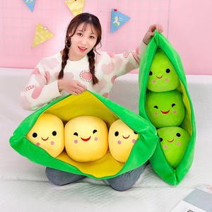 Peluche <span class=keywords><strong>Zoe</strong></span> Pea Pod, coussin décoratif, poupée de lit, poupée de sommeil, cadeau d'anniversaire, cadeau de Nouvel An, décoration de canapé - Product Image 2
