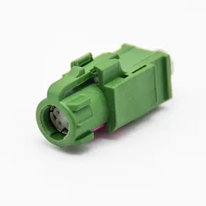 Solder Type 4 Pin Leaf Groene E Code HSD Vrouwelijke Auto Connector voor LVDS