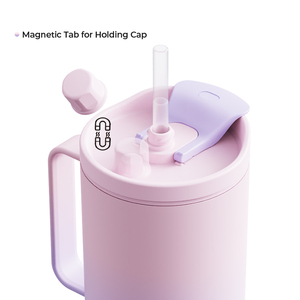 Tùy Chỉnh 40Oz Trẻ Em Du Lịch Nam Châm Nắp Đôi Tường Thép Không Gỉ Cách Nhiệt Chân Không Sippy Nước Cà Phê Cốc Cốc Cốc Với Xử Lý - Product Image 4