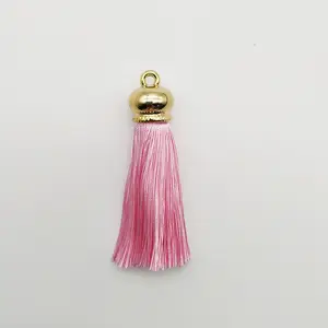 Trendy Products Pink Tassel Ribbon Trim、Beautiful Shape Fringe Trim Tassel For Keychains