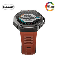 Montre connectée sport GPS Definite M11-DM58 avec écran AMOLED de 1,43 pouce, étanche 5 ATM, altimètre, boussole, logo de démarrage personnalisé, vente en gros