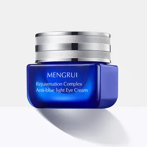 15ml 15g 0.5oz kare şekli mavi kehribar şeffaf göz kremi cam kavanoz alüminyum kapaklı