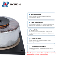 Inversor de Audio de transformador toroidal de 110V/230V/240V entrada 380V 40db ruido de trabajo 220V 24V Material de núcleo de ferrita de cobre