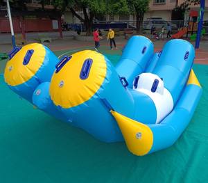 Balançoire aquatique gonflable double |   Jeu <span class=keywords><strong>de</strong></span> flotteur géant en PVC pour piscines et lacs - Product Image 3