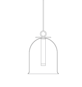 Lampada da soffitto Campana di lusso. Moderna lampada da terra a LED per alberghi uffici salotti ristoranti camere da letto. - Product Image 2