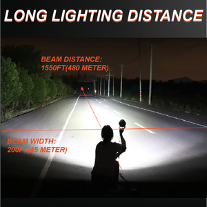 Feux de brouillard LED laser projecteur stroboscopique Zdm9 180W 4,5 pouces avec couvercle ambré pour phare de <span class=keywords><strong>moto</strong></span> 12V 24V IP68 DRL <span class=keywords><strong>blanc</strong></span> - Product Image 3