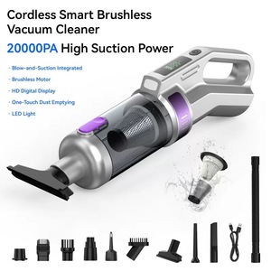 Aspirateur sans fil haute puissance 20000PA, sans balais, écran LED, vidage de la poussière en un clic, fonction soufflage pour voiture, maison, canapé - Product Image 2