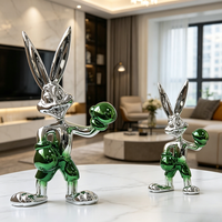 Meuble TV Evelyn, accessoires d'intérieur, lapin de boxe en stock, design tendance et nouveau, cadeau animalier pour la décoration de chambre d'enfant