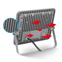 Détecteur de mouvement KCD Pir réglable étanche IP65 éclairage extérieur haute luminosité 20w 30w 50w 100w 200w 300w projecteur LED extérieur