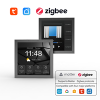 M4 Interrupteur Intelligent à Écran Tactile de 4 Pouces, Affichage Multi-Fonction et Multilingue avec Application Smart Life, Tension Max. 220V, Courant Max. 10A