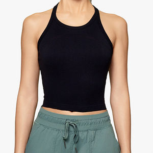 Débardeur de sport décontracté sans couture pour femme, dos nageur, respirant, en maille, sans manches, pour la gym et le yoga - Product Image 2