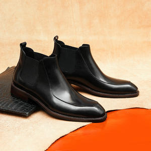 Bottes de cheville rétro pour homme 2025, style chevalier, marron, avec semelles épaisses et douces, pour printemps, automne/hiver, modèles de bottes longues - Product Image 6