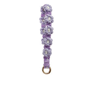 2026 Bracelet de poignet anti-perte pour téléphone portable, style bohème, fait main, tressé, motif fleur de marguerite, <span class=keywords><strong>porte</strong></span>-clés - Product Image 5