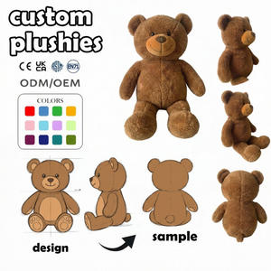 Custom Plush Toys Doll Wholesale Cute Bird Biqu Panda Camel Baby Sleeping <strong>Teddy</strong> Bear 3D Toy Birthday Mesh Lining Custom Clothes - Product Image 3