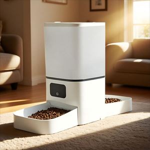 Distributeur de nourriture intelligent pour animaux de compagnie avec caméra, télécommande Wi-Fi/application, double bol de 6 L, grande capacité, en acier inoxydable, pour chats et chiens - Product Image 1