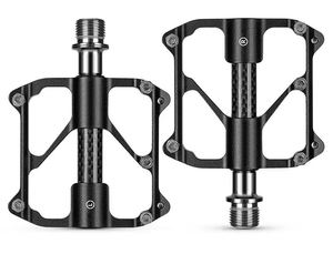 DELANHUWI Triple Perrin BMX Pédales pour Route <span class=keywords><strong>VTT</strong></span> Titane Essieux <span class=keywords><strong>En</strong></span> Fiber De Carbone Pliant Caractéristique Bagues <span class=keywords><strong>En</strong></span> Alliage D'aluminium - Product Image 2