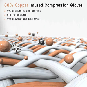 Hot Sale Half-Finger Fitness Copper <strong>Gloves</strong> Non-Slip Outdoor <strong>Tunnel</strong> Arthritis <strong>Carpal</strong> Compression <strong>Gloves</strong> - Product Image 6