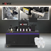 Impresora de Inyección de Tinta Renovix UV de Una Sola Pasada para Vasos, Impresión Lateral y Superior en Color Digital de 54 mm para Vasos de PET y Papel