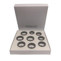 Outil de mesure intelligent pour bagues Kit de dimensionnement pour bagues intelligentes Santé Fitness Tailles Coffret Bijoux