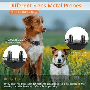 IPX7 <span class=keywords><strong>collier</strong></span> de dressage de <span class=keywords><strong>chien</strong></span> rechargeable étanche télécommande à choc électrique 1300ft 3 Modes d'entraînement (bip Vibration) plastique - Product Image 6