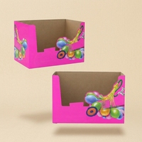 Présentoir de comptoir en carton kraft personnalisé, présentoir de table en carton, présentoir de jouets en carton pour comptoir