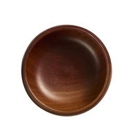 Bol à salade en bois d'acacia magnifique pour mélanger les salades, les collations, les fruits, bol rond en bois pour la cuisine, décoration de la maison