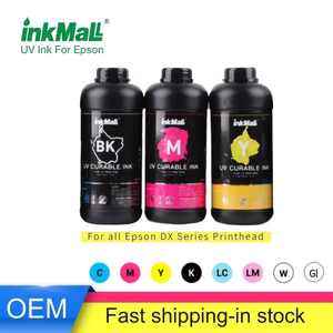 Encre UV haute flexibilité InkMall pour imprimante UV rouleau à rouleau XP600 DX5, pour bâches flexibles, films unidirectionnels pour vitrines et papiers peints - Product Image 1